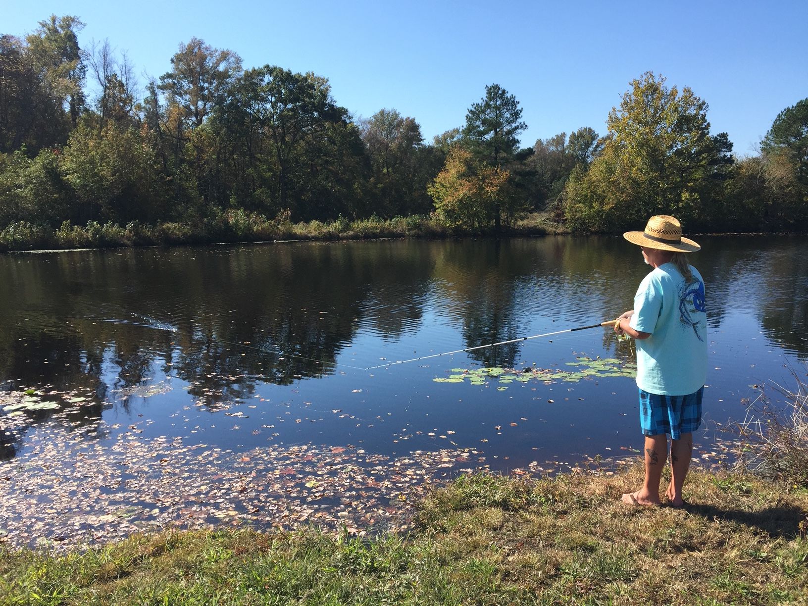 An outdoor fishing experience